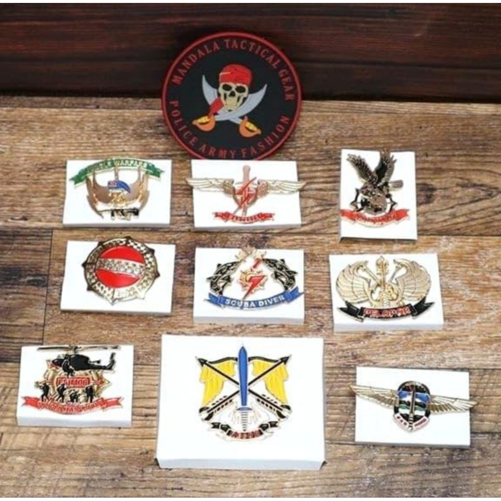 Wing brivet pelopor / brimob /jungle warfare/ roda brimob