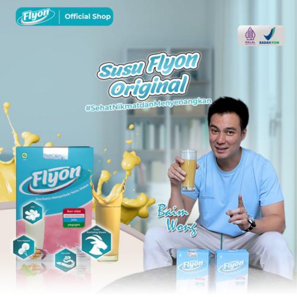 

Susu Flyon Rasa Original BPOM Verifed Bubuk Etawa Milk Dairy Kambing Powder - 1 box