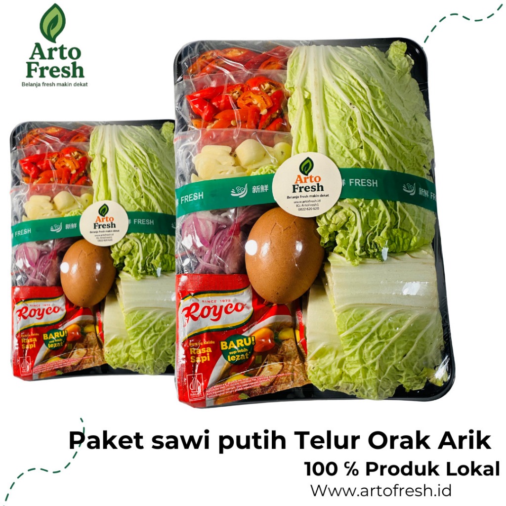 

Paket Sayur Sawi Telur Orak Arik, Artofresh