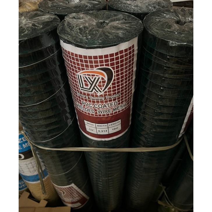 Kawat Loket PVC Hijau 1 ROL 1 METER  Kawat Kandang Ayam Burung Kawat Taman