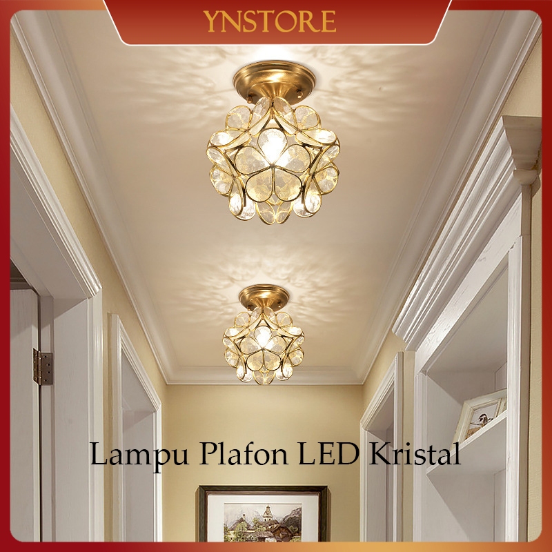 2EAZ    Lampu Plafon Led Kristal/Lampu Hias Led Plafon Bunga/Minimalis Lampu Gantung Kristal