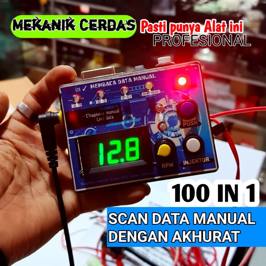 100 in 1 Scanner manual fi multi fungsi untuk semua jenis motor injeksi