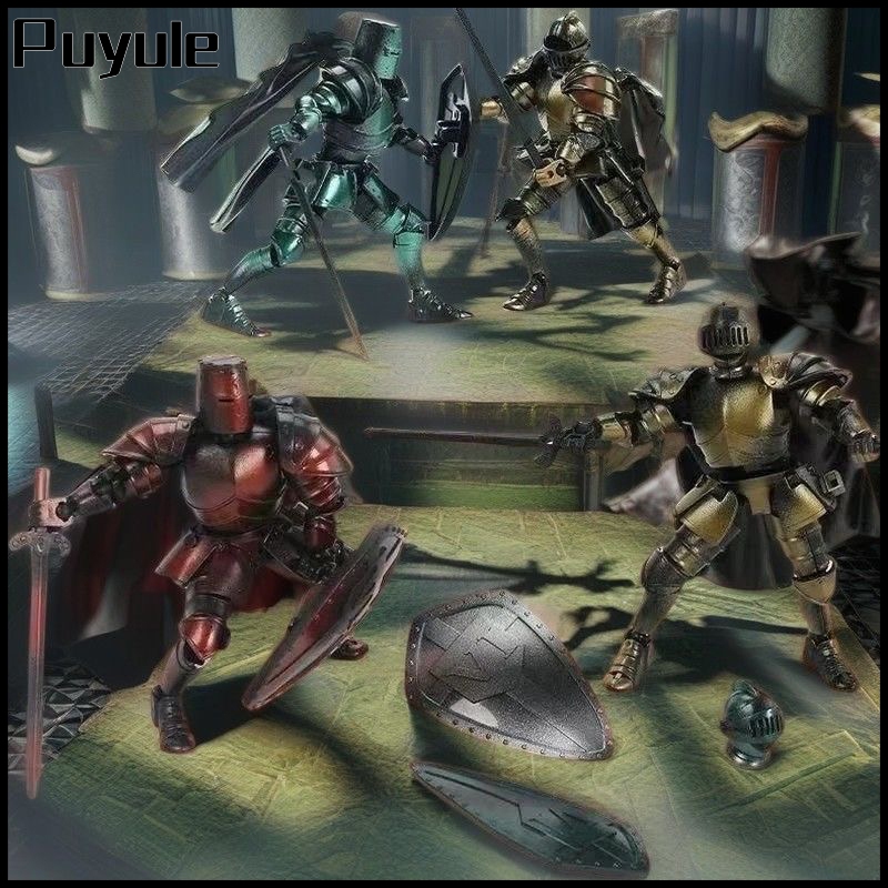 NEW Action Figure Ksatria Romawi Medieval Dummy 13 3D Movable Artikulasi Ksatria Kerangka Figure