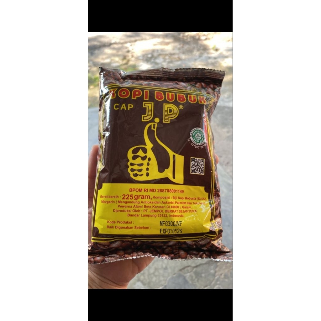 

kopi JP 225 gr lampung