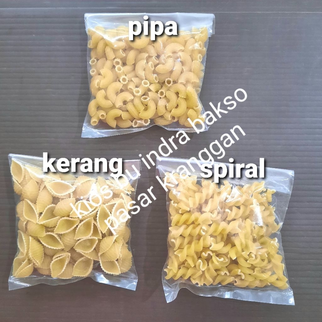 

makaroni pipa kerang spiral macaroni makroni pasta mentah