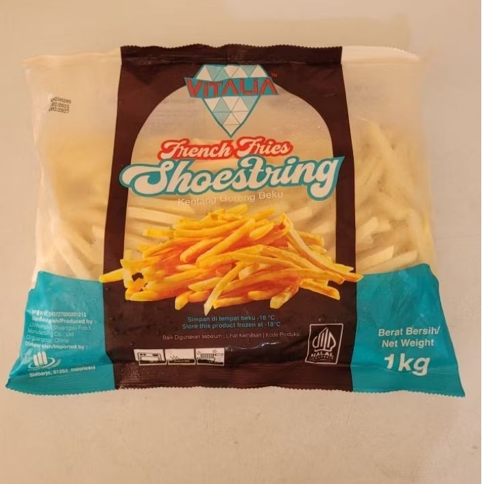 

Vitalia French Fries Shoestring 1 Kg Kentang Goreng Beku FROZEN
