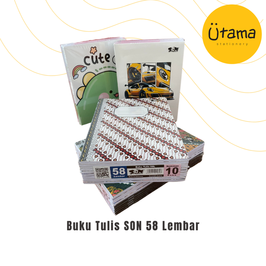 

Buku Tulis SON 58 Lembar A5 (per Pak isi 10)