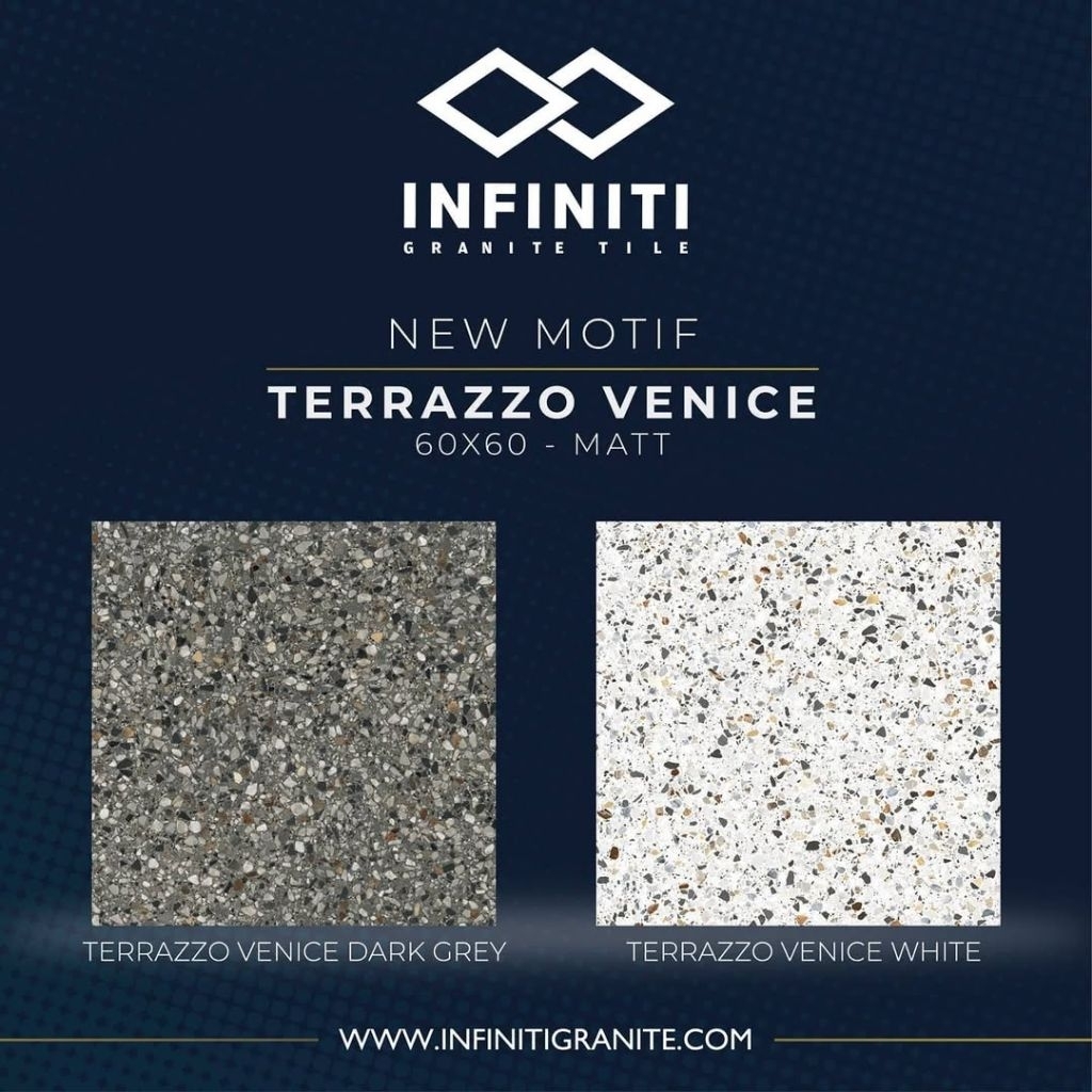 GRANITE LANTAI 60X60 TERRAZZO VENICE SERIES | MATTE | INFINITI