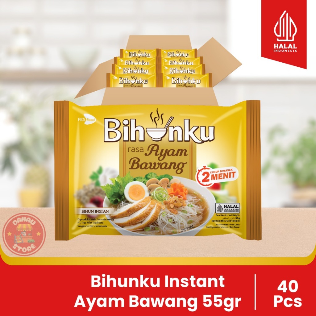 

Bihunku Instan - Ayam Bawang - 1 Karton - 40 Pcs - 55gr