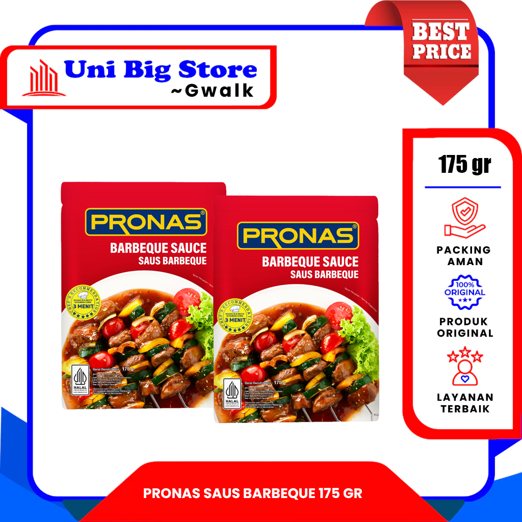 

PRONAS SAUS BARBECUE SAOS BBQ BARBEQUE SAUCE - 175 gr