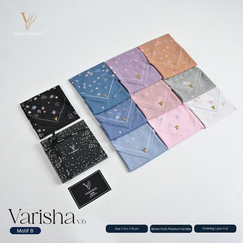 Varisha Hijab Segi Empat Premium Motif B - Box