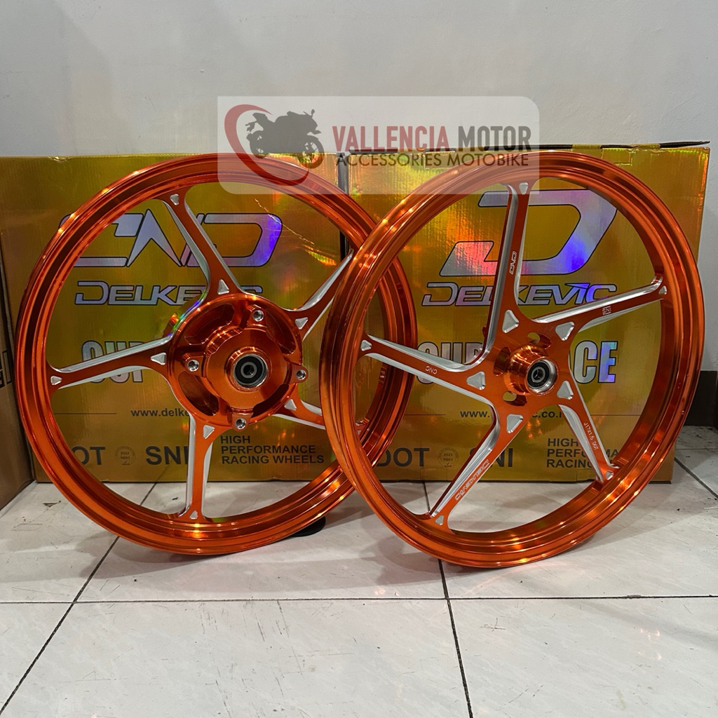 DND DELKEVIC ORIGIAL VELG HONDA SUPRA GTR 150R RING 17 17x160& 17x185 DND D55 MODEL AK55 Ak 55 ORI