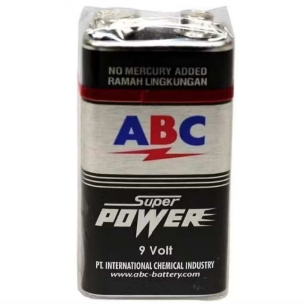 Batu Baterai Batre ABC 9V Volt Super Power Bentuk Petak Kotak Battery
