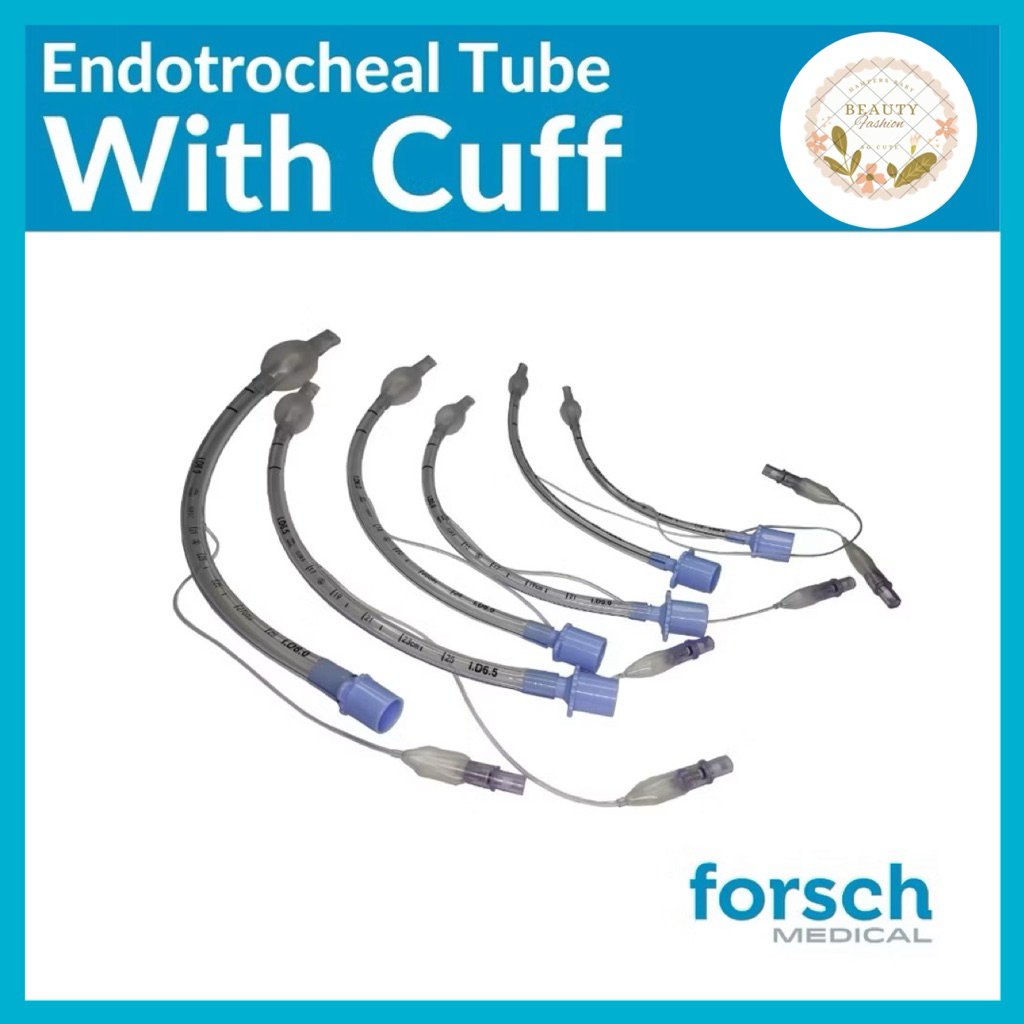 Endotracheal With Cuff ETT /Uncuff Forsch  No 3 3.5 4 4.5 5 5.5 6 6.5 7 7.5 8