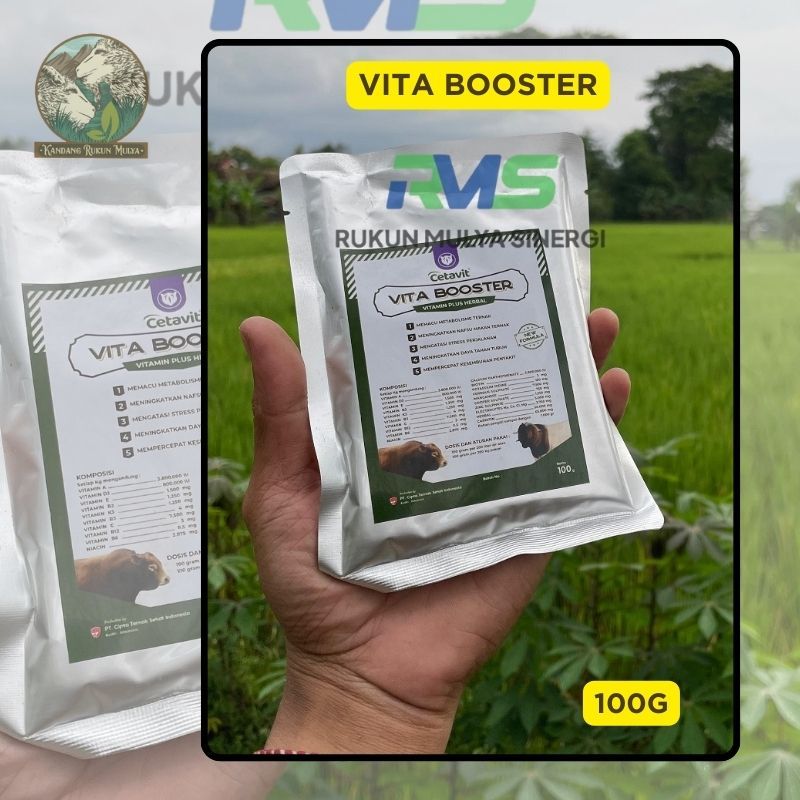 Vita Booster Vitamin Sapi & Kambing Dosis Tinggi – Penggemuk & Penambah Nafsu Makan