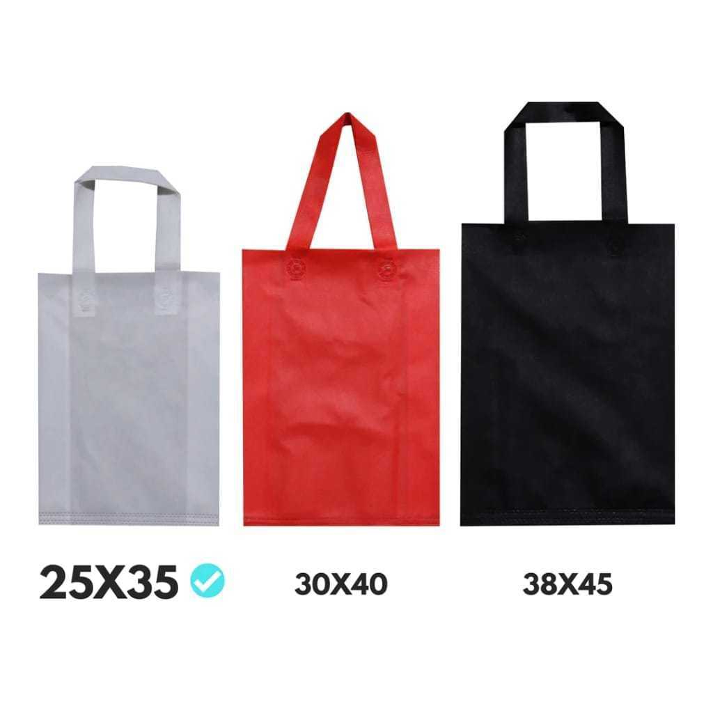 

Spunbond Bag / Tas HLS 25x35 65gsm / Handle Lipat Samping Goodie Bag Polos / Harga Lusinan