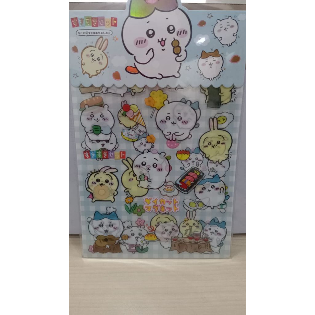 

ATS-51675 Chikawa Sticker Biru Gambar Tempel 136 × 88 Mm stiker