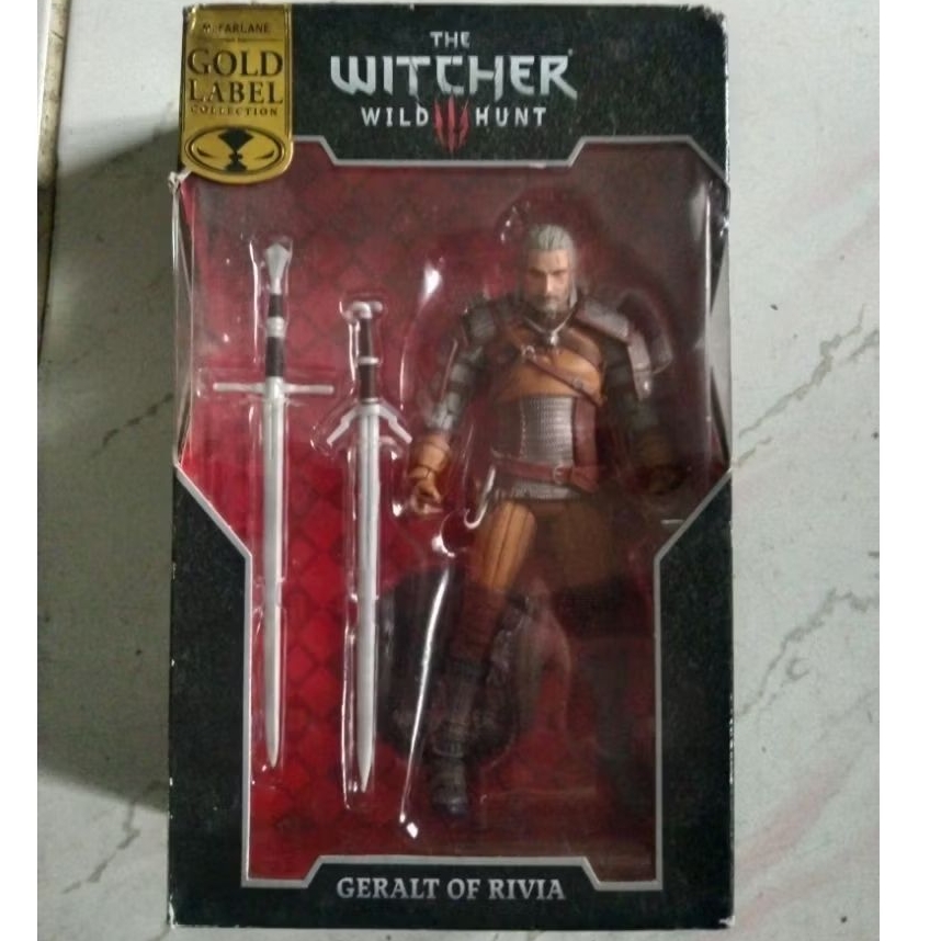 Geralt of Rivia The Witcher Wild hunt 3 gold label McFarlane toys