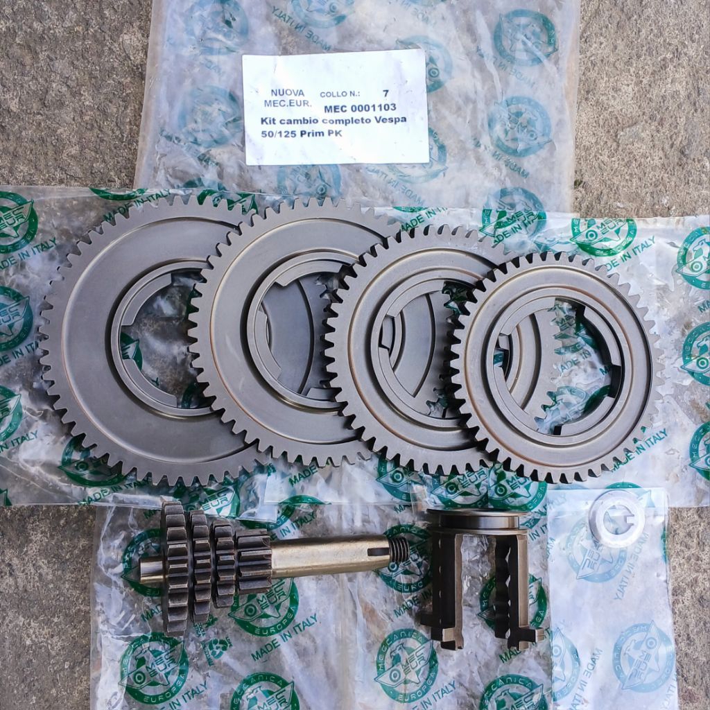 Gear Set 4 Speed Vespa PTS Special PK Primavera Mecuer Italy