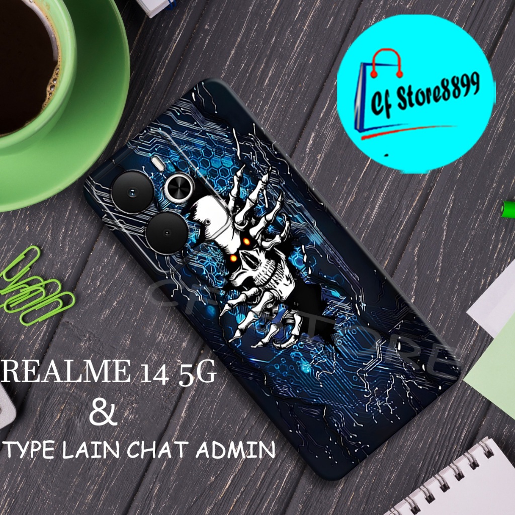 (CFS14) Softcase procamera  untuk Hp REALME 14 5G TERBARU I MOTIF COWOK I Kesing  REALME 14 5G I Cas