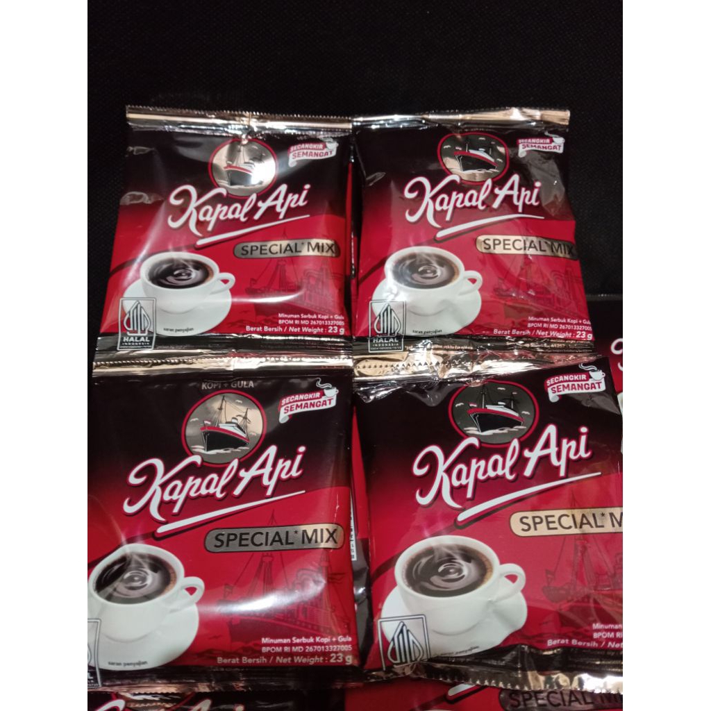 

Kopi Kapal Api Special Mix kemasan Sachet//1 Dus isi 12 Renceng