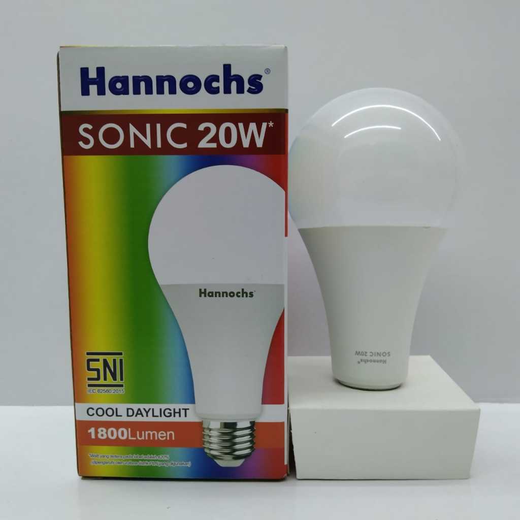Hannochs Sonic Bohlam Bola Lampu Led 20 Watt Cahaya Putih