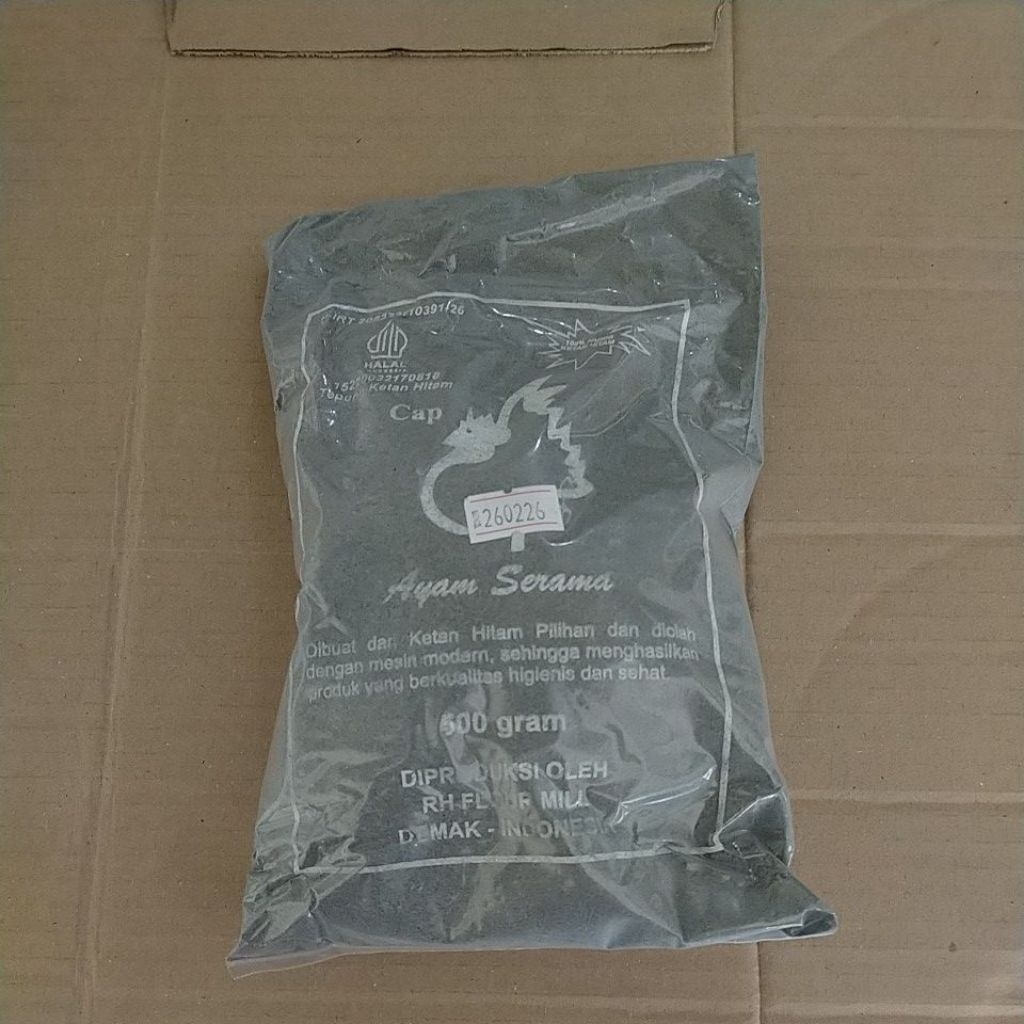 

tepung ketan hitam cap ayam serama