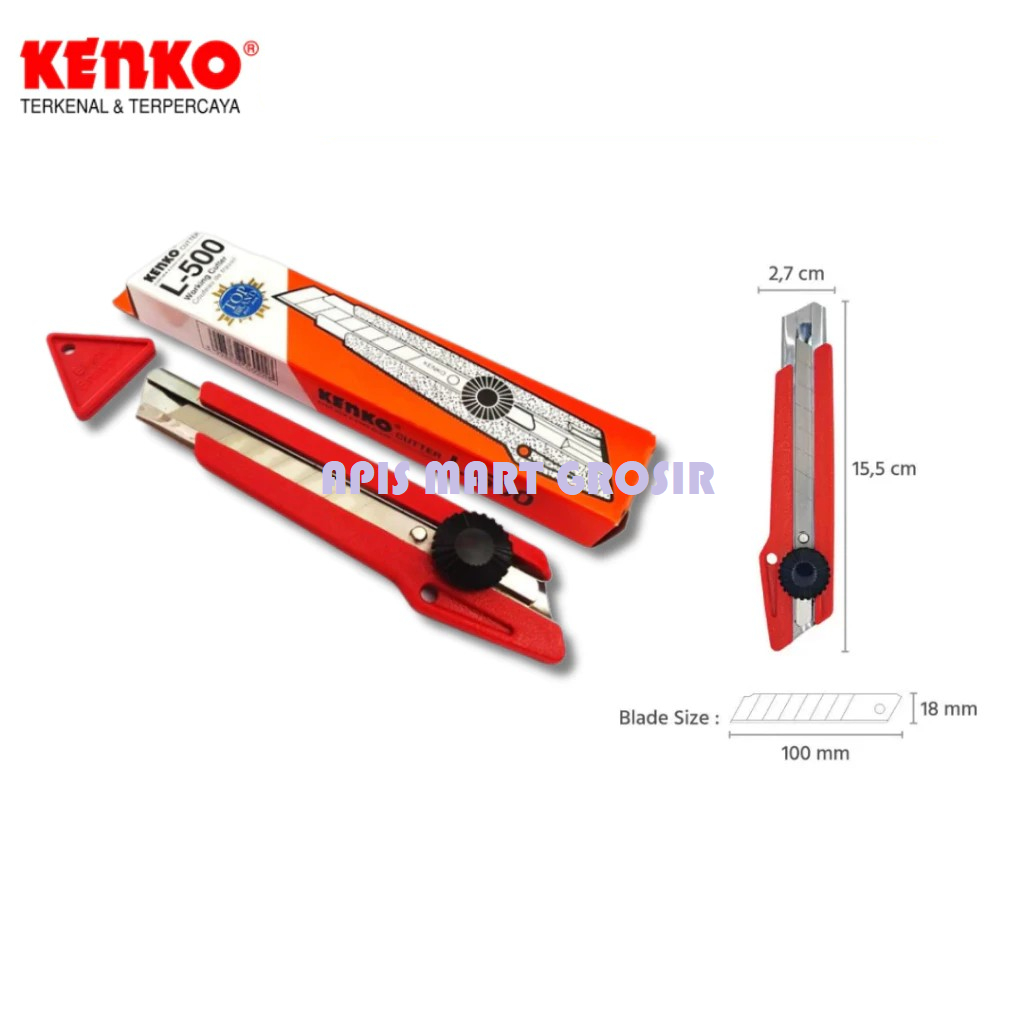 

Cutter / Pemotong Kertas / Pisau Cutter Merk Kenko L-500