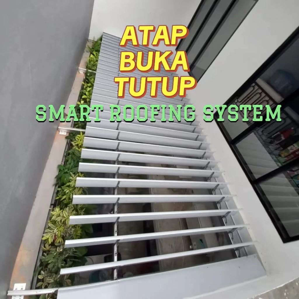 Kanopi taman buka tutup