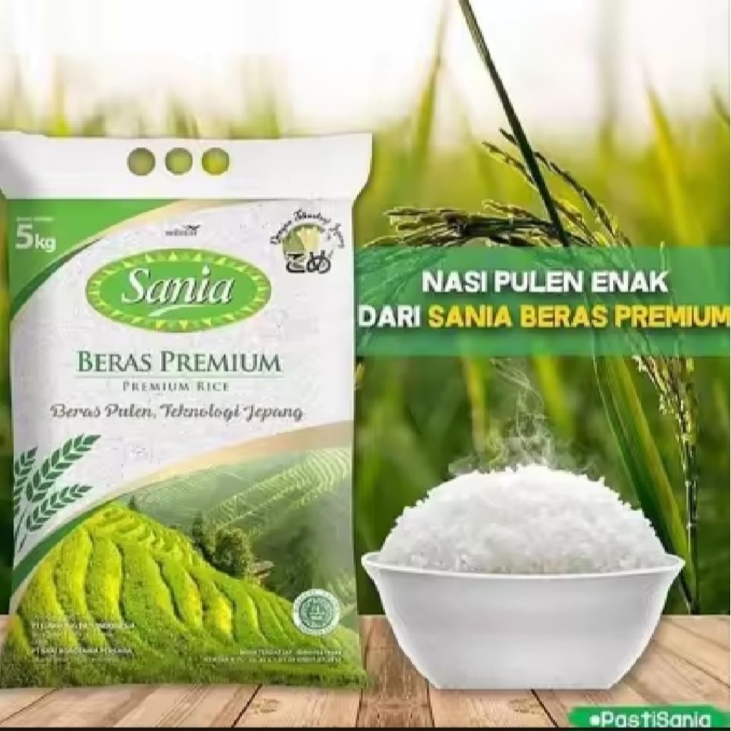 

Beras Sania Premium 5kg Berkualitas, Bersih, Punel