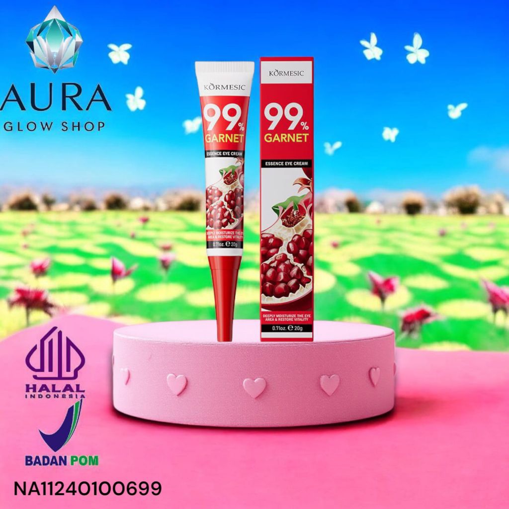 [BPOM] Kormesic Essence Eye Cream 99% Garnet Melembabkan Mata & Menghilangkan Mata Panda