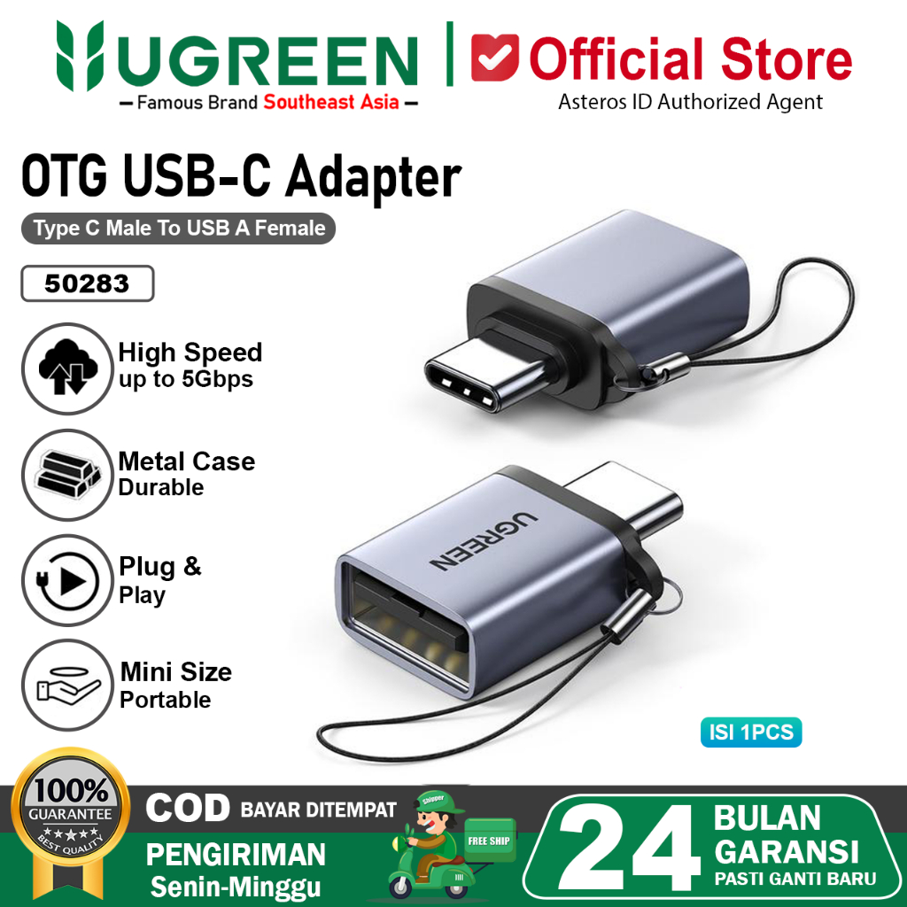 UGREEN Adapter OTG USB 3.1 Type C To USB 3.0 Female 50283