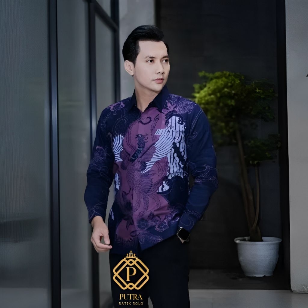 Kemeja Batik Premium Motif TIYASA Elegan - Bahan Katun Adem - Lapis Furing dan Nyaman