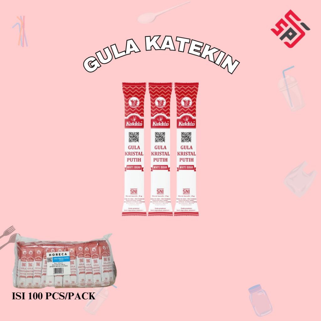 

Gula katekin 100 pcs 6gr/gula sachet/Gula saset/gula hotel/gula cafe