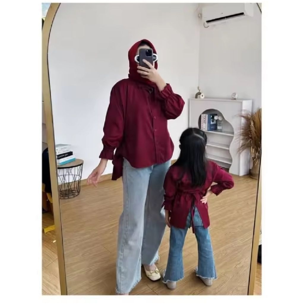 Naomi Couple Ibu Dan Anak Perempuan / Baju Couple Ibu Dan Anak Perempuan / Blouse Couple Ibu Anak Pe