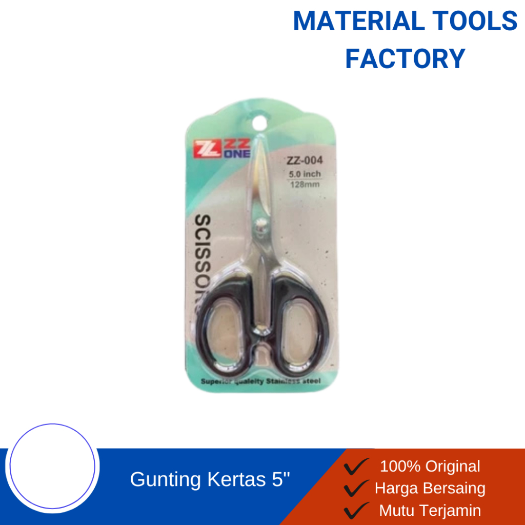 

Gunting Kertas Tajam Stainless Steel Ukuran 5 Inch