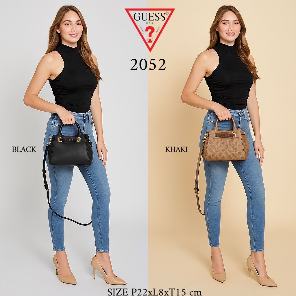 TAS 2 in 1 SELEMPANG JINJING WANITA GUESS MINI