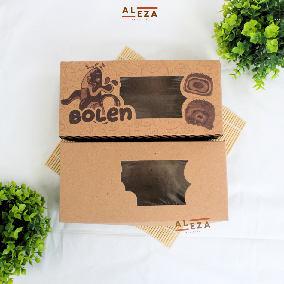 

iDk90 Box Bolen Dus Bolen Laminasi Kemasan Bolen Ukuran 23x11x5 isi 25pcs