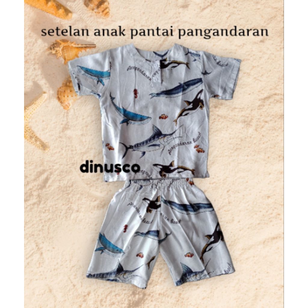 Setelan Anak Pantai Pangandaran Surfing Baju anak rayon premium