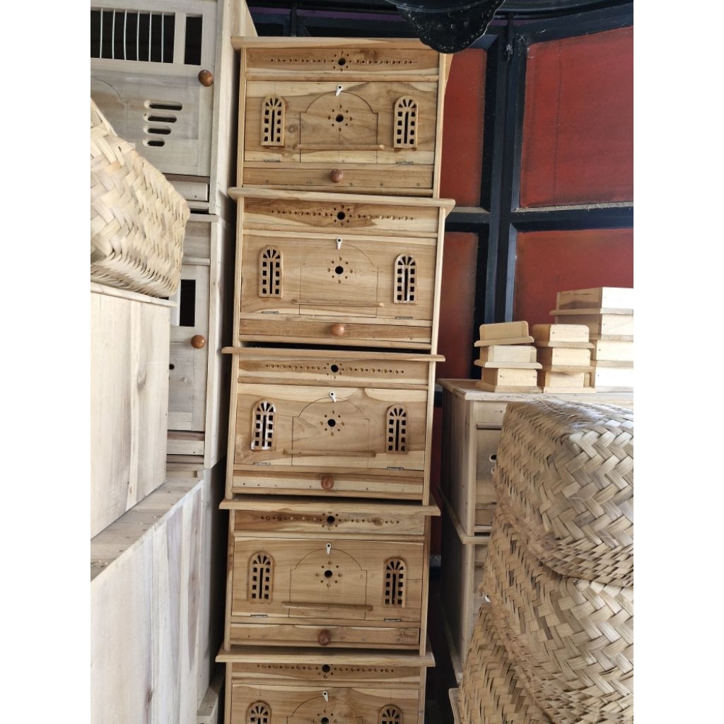 Gupon mentahan dupon kandang merpati bahan jati