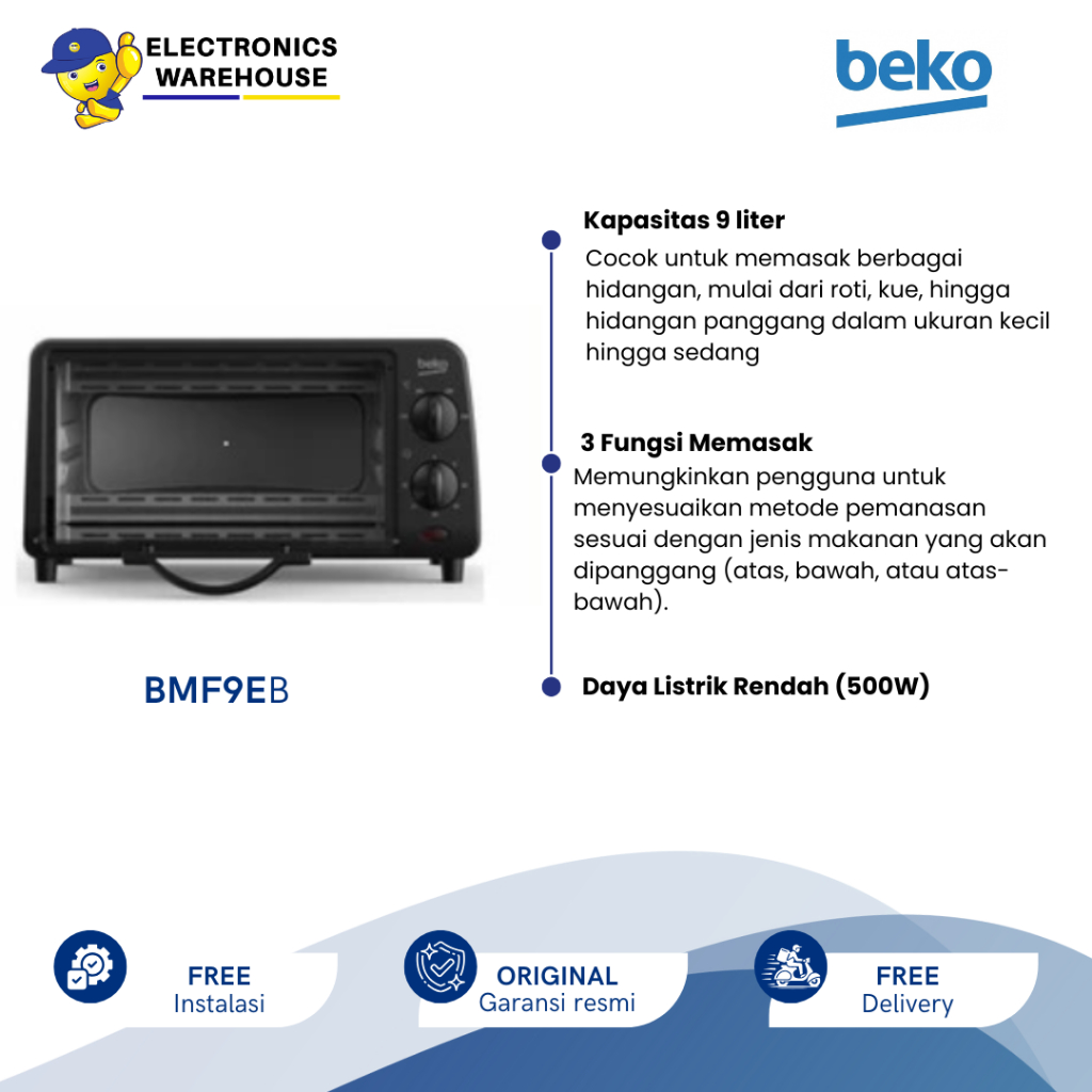 Beko Mini Oven 9L BMF9EB