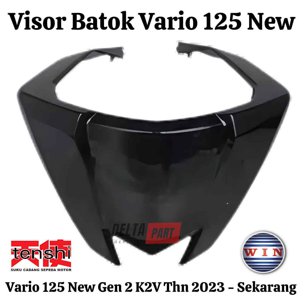Visor Batok K2V Vario 125 NEW LED Gen2 2023 K2V HITAM