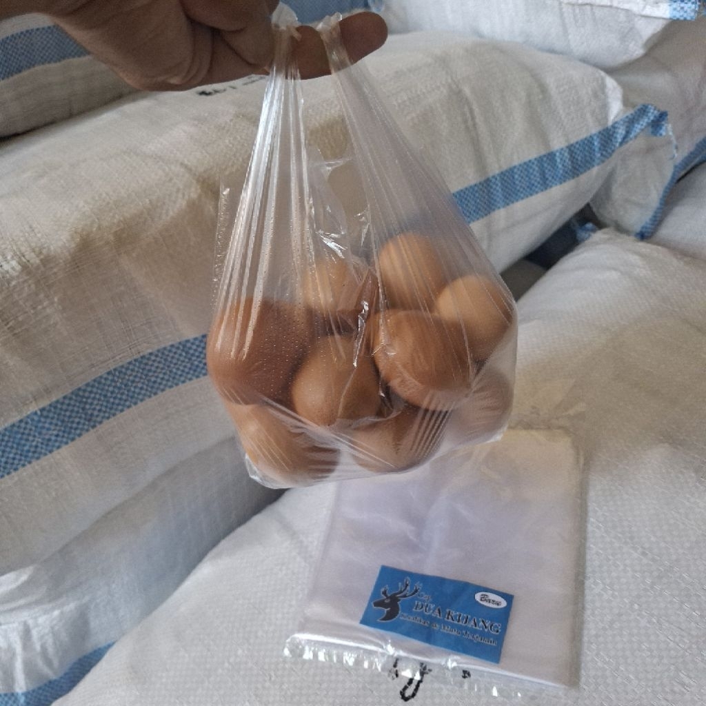 Plastik Kantong Kresek Natural 15 x 30 / kresek ori /kresek bening