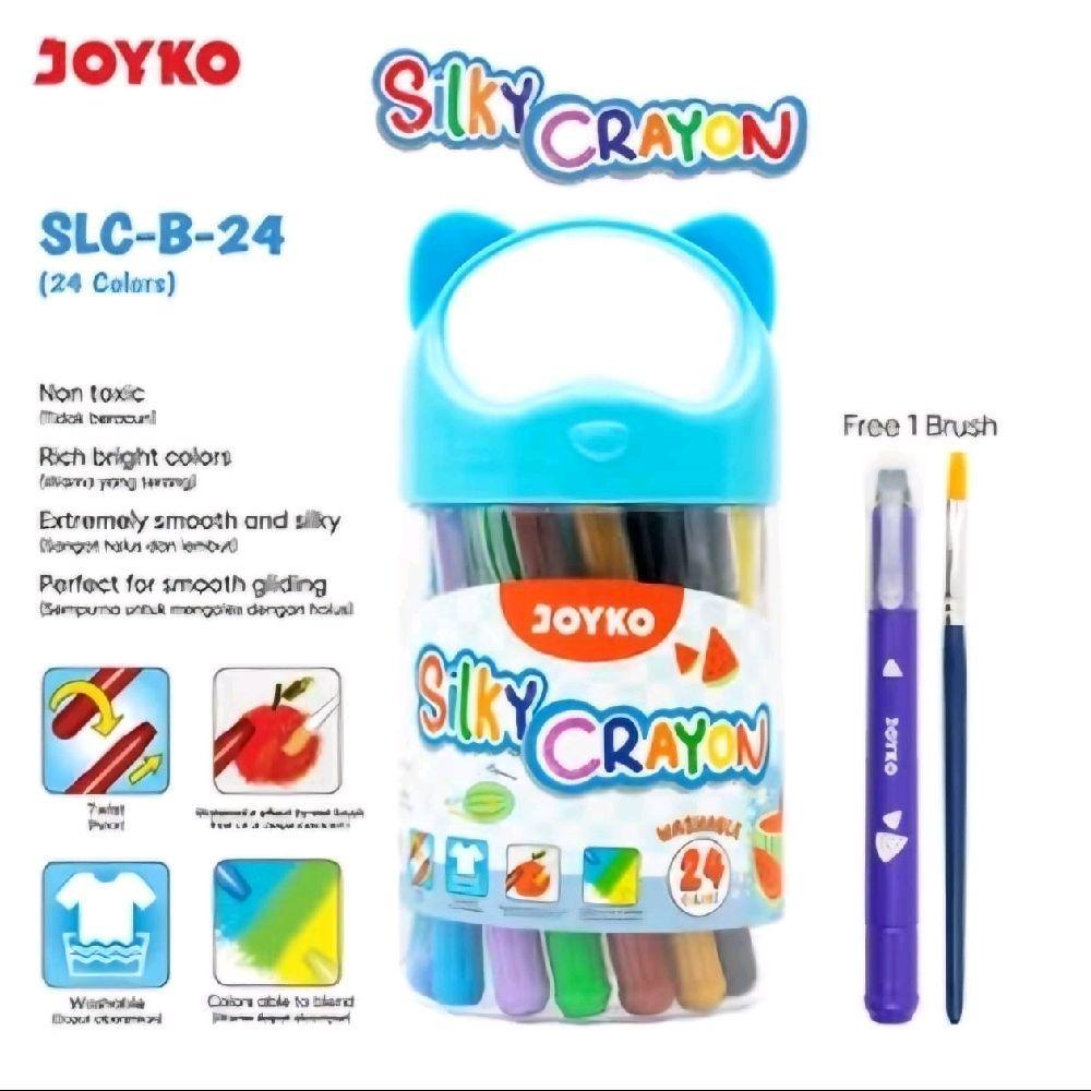 

Silky Crayon Halus Joyko SLC-B 24 Warna / Krayon Halus Stationery
