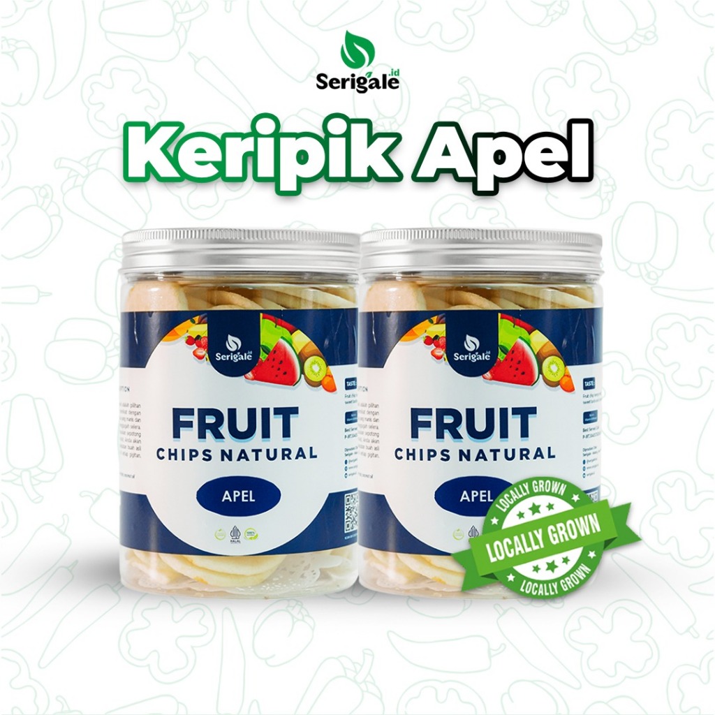 

Serigale Keripik Apel Camilan Sehat Diet Kemasan Baru 650ml - New Packaging