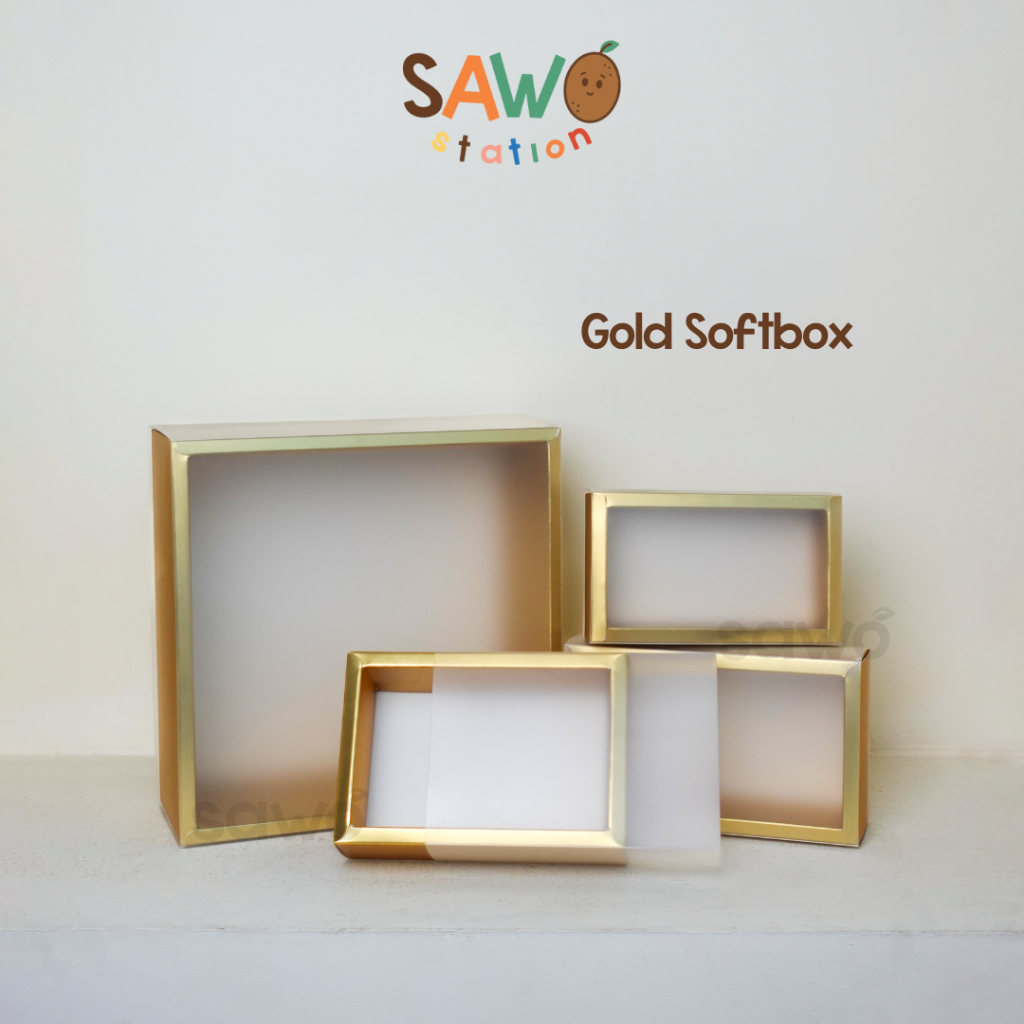 

Gold Softbox dengan Doff Mika Hard Cover – Kotak Kemasan Mewah untuk Hadiah Packaging Hampers Souvenir Snack
