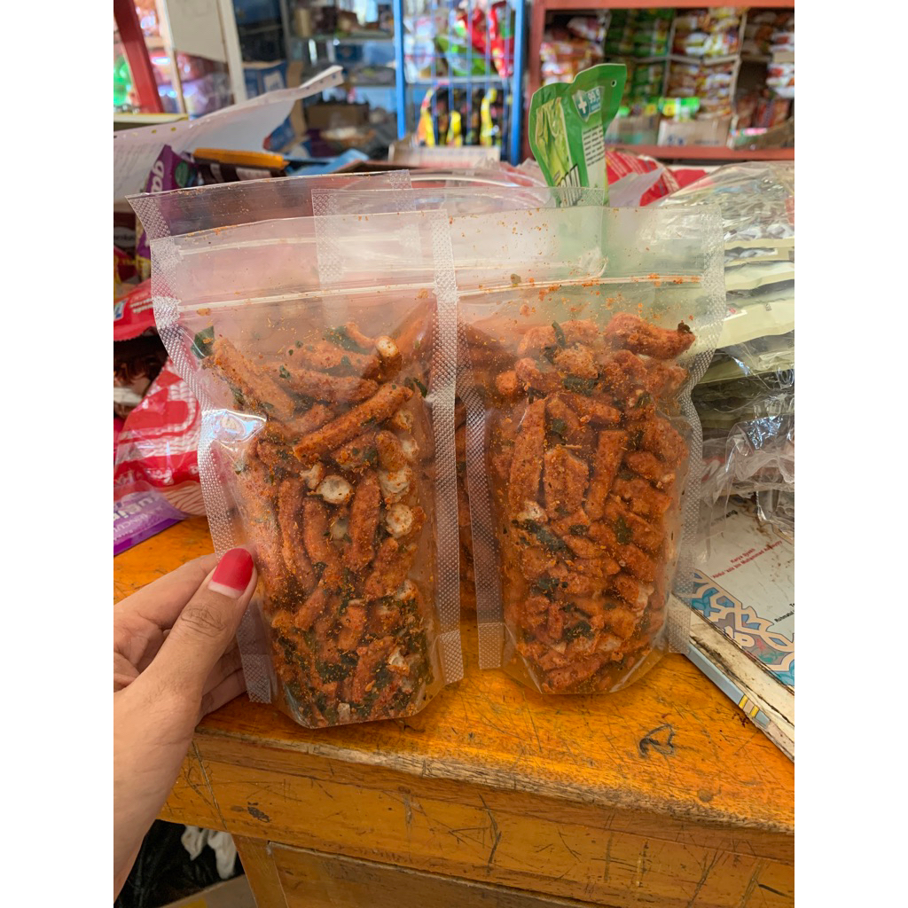 

MAKASSAR Basreng Extra pedas daun jeruk Kaya rempah SULAWESI SELATAN