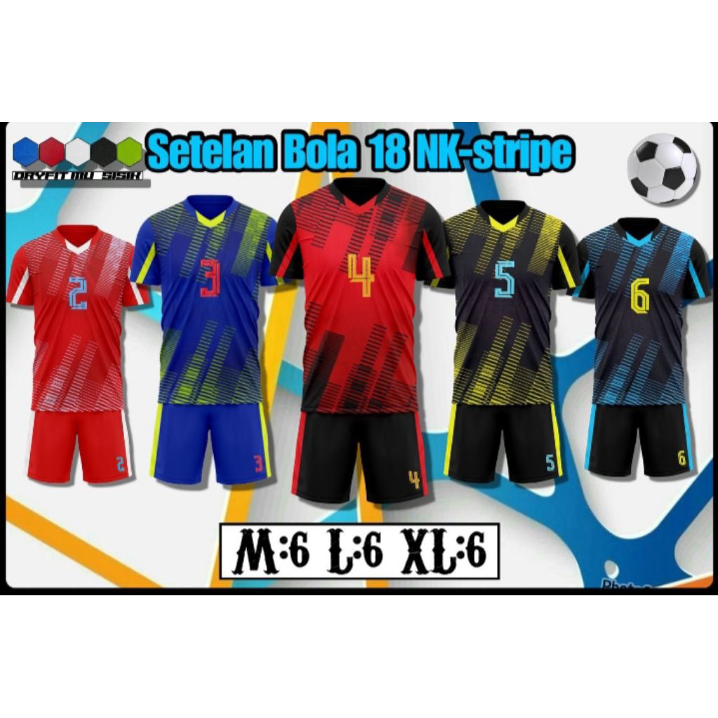 NEW BAJU BOLA SETELAN KAOS SETELAN SEPAK BOLA 18