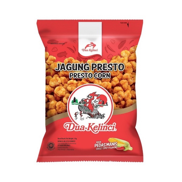 

DUA KELINCI JAGUNG PRESTO MANIS PEDAS 60GR