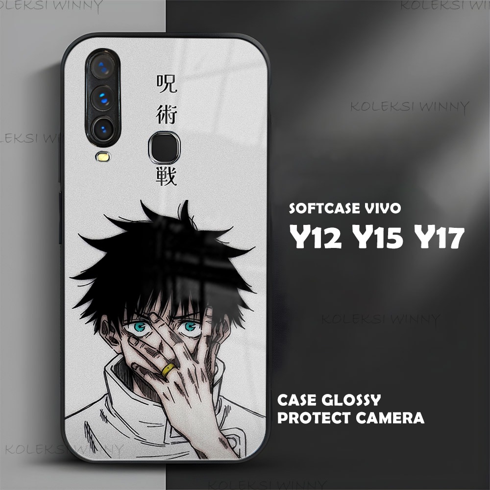 WD53 Softcase VIVO Y12 Y15 Y17 | Case Pelindung Kamera | Casing Vivo Glosy Aesthetic Lucu Keren |Ani